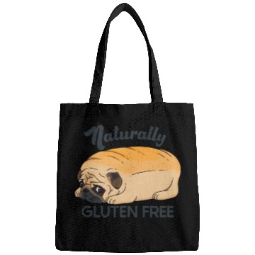 Discover GLUTEN FREE CUTE PUG BREAD Bags