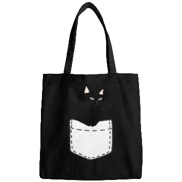 Discover Black Cat In A Pocket Bags