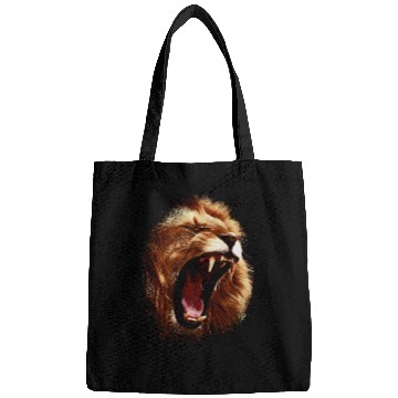 Discover angry roaring lion | lions head Bags
