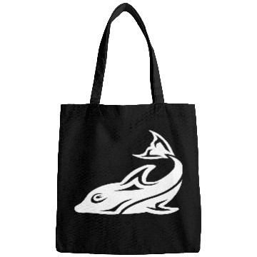 Discover Cool Tattoo Tribal Dolphin Design Vector Bags