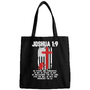 Discover Joshua 1:9 Fire fighter firefighter christian Bags