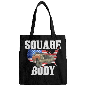 Discover Square Body - American Flag Truck Lovers Bags