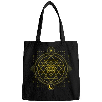 Discover Sri Yantra Geometry Chakra Sun and Moon Bags