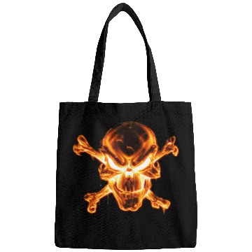 Discover flaming skull Bags