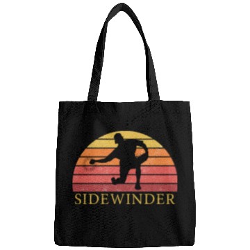 Discover Sidewinder Sidearm Baseball Pitcher Retro Vintage Bags