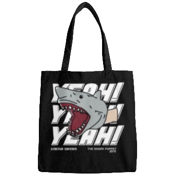 Discover Shark puppet merch Bags