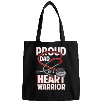 Discover Proud Dad Of A Heart Warrior Coronary Disease CHD Bags