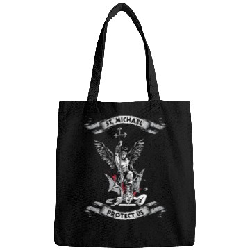 Discover Archangel Saint Michael Protect Us Defend Us Bags