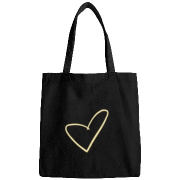 Discover Love being you yellow heart Bags
