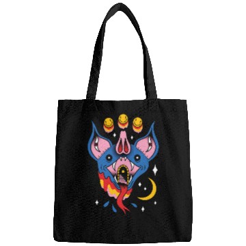 Discover TRIPPY BAT TATTOO SURREAL Bags
