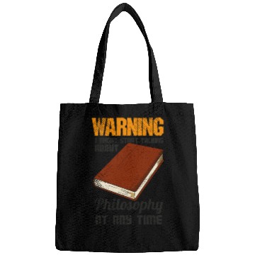 Discover Philosophy Thinker Freethinker Philosopher Bags