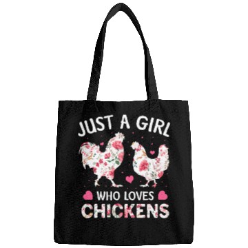 Discover Just a Girl Who Loves Chickens Bags