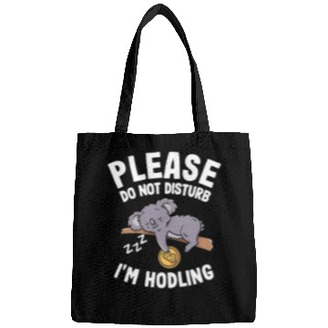 Discover Please Do Not Disturb Funny Bitcoin Koala Hodl BTC Bags