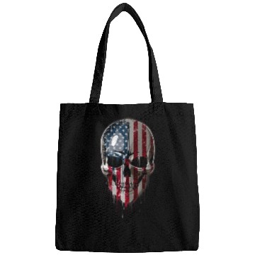 Discover Drippin Skull with US Flag Bags