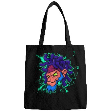 Discover monkey gorilla face design Bags