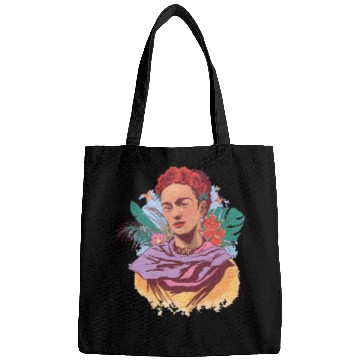 Discover FRIDA KAHLO COLOR PORTRAIT Bags