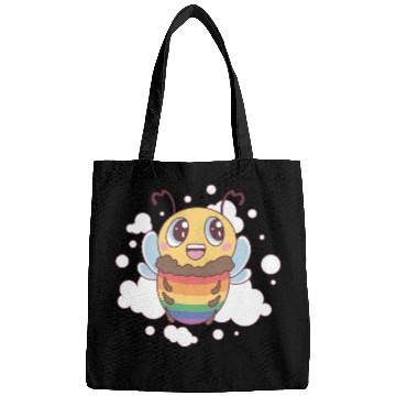 Discover LGBT BEE cute pride rainbow bee Bags