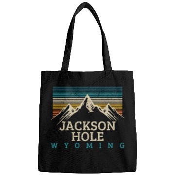 Discover Jackson Hole Wyoming Vintage Mountains Nature Souv Bags