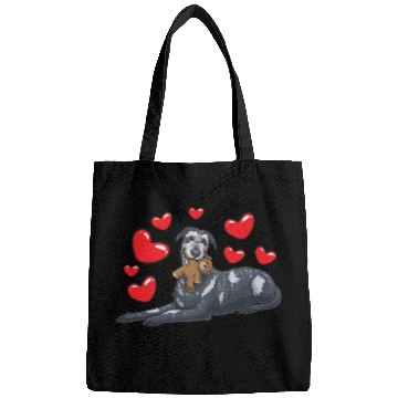Discover Irish Wolfhound Dog With Stuffed Animal Bags
