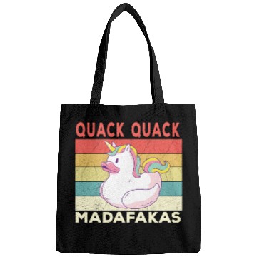 Discover Funny Duck Sayings Ducks Quack Quack Madafakas Bags