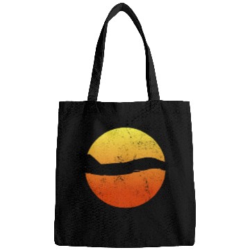 Discover F-14 Tomcat Silhouette Retro Sunset Military F14 Bags