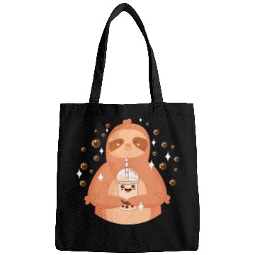 Discover Boba Tea Kawaii Sloth Drinking Bags