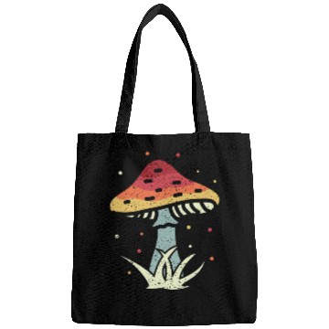 Discover Mushrooms Vintage Retro Mushroom Hunter Gift Bags
