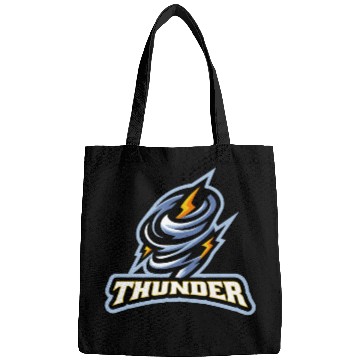 Discover Thunder lighting storm scary weather Bags