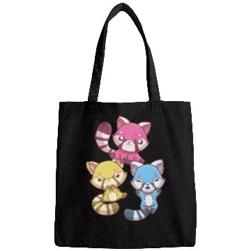Discover Pansexual Kawaii Red Panda, Pastel Goth Anime Art Bags
