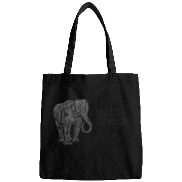 Discover I have strong sentiments towards elephants Bags