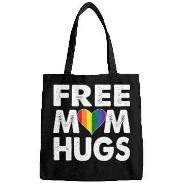 Discover Free Mom Hugs Pride LGBTQ Rainbow Heart Bags