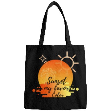 Discover Sunset Is My Favorite Color Bags