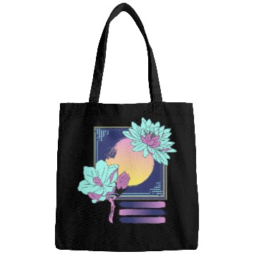 Discover Neon Floral Sunset Bags