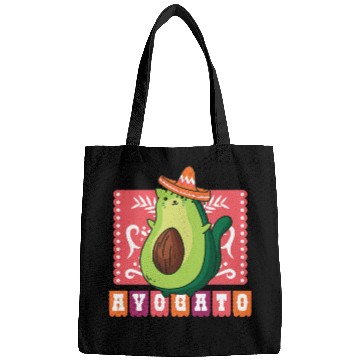 Discover AVOGATO " AVOCADO CAT MEXICAN " Bags