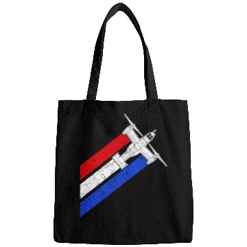 Discover V-22 Osprey Helicopter Red White Blue Contrails Bags