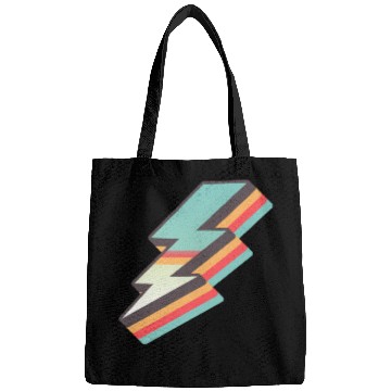 Discover retro vintage lightning bolt Bags