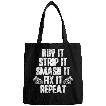 Discover Buy Strip Smash Fix Repeat Demolition Derby Car Bags