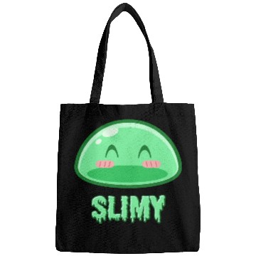 Discover Cute Green Dungeon Slime Monster Weird Anime Bags
