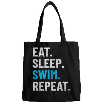 Discover SWIMMING SWIM TEAM SWIMMER eat,sleep,swim,repeat Bags
