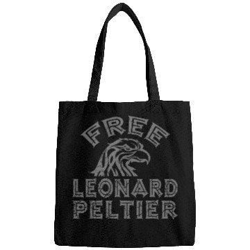 Discover FREE LEONARD PELTIER EAGLE NATIVES grau used look Bags