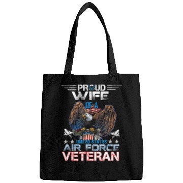 Discover Veteran-Proud Wife Of Us Air Force Veteran Patriot Bags