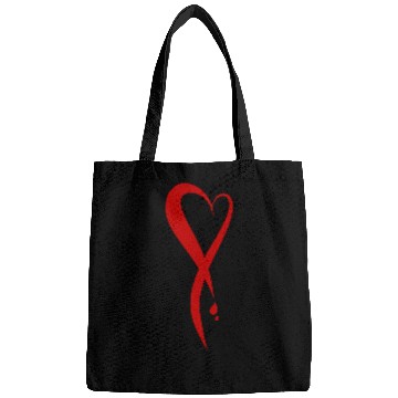 Discover Heart bleeding, hand drawn Bags