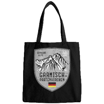 Discover Garmisch Mountain Germany Emblem Bags