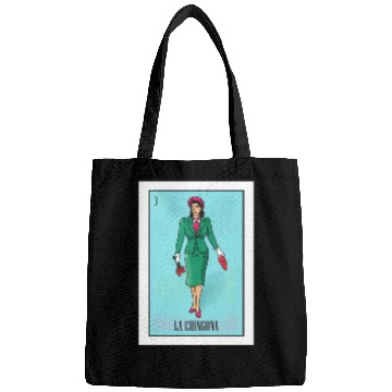 Discover La Chingona The Bad Ass Woman Card Mexican Lottery Bags