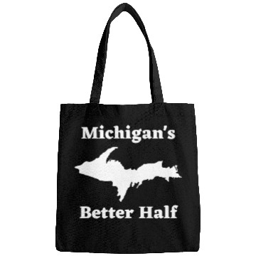 Discover Michigan's Better Half, Upper Peninsula 906 Yooper Bags