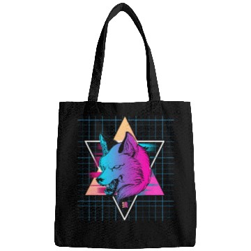 Discover Japan Vaporwave Wolf Bags