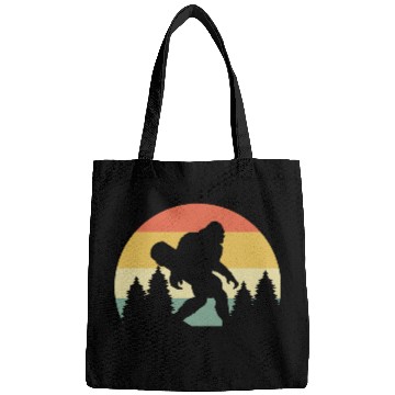 Discover Retro Silhouette Sasquatch Bigfoot Skateboard Bags