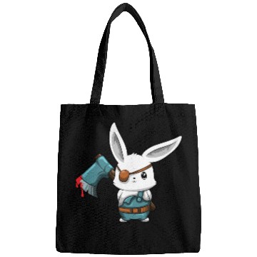 Discover Killer Bunny With Axe Halloween Horror Bags
