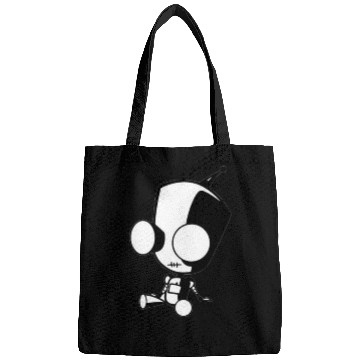 Discover black and white robot Bags