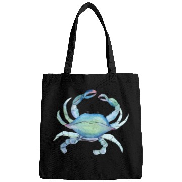 Discover Crab watercolor illustration Bags